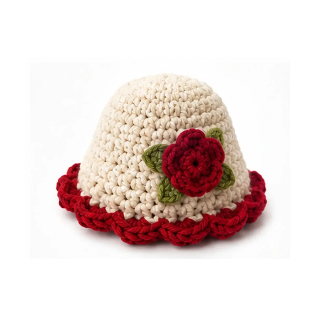 Handmade 01 Flower Hat — crochet and textile craft by Becka Crafts