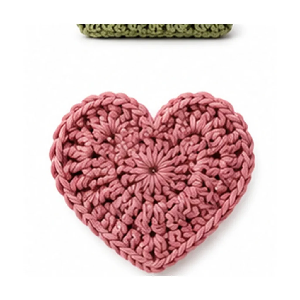 Handmade 30 Pink Crochet Heart — crochet and textile craft by Becka Crafts
